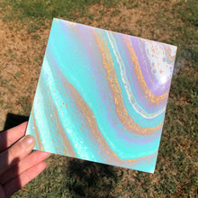 Load image into Gallery viewer, We Could Forever - 6&quot; x 6&quot; Resin Painting on Wood