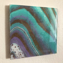 Load image into Gallery viewer, We Could Forever - 6&quot; x 6&quot; Resin Painting on Wood