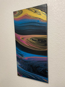 OBSIDIAN - 10" x 20" Acrylic Painting on Canvas