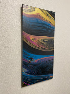 OBSIDIAN - 10" x 20" Acrylic Painting on Canvas