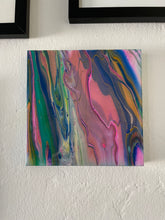 Load image into Gallery viewer, Rainbow Road - 8&quot; x 8&quot; Resin Painting on Wood